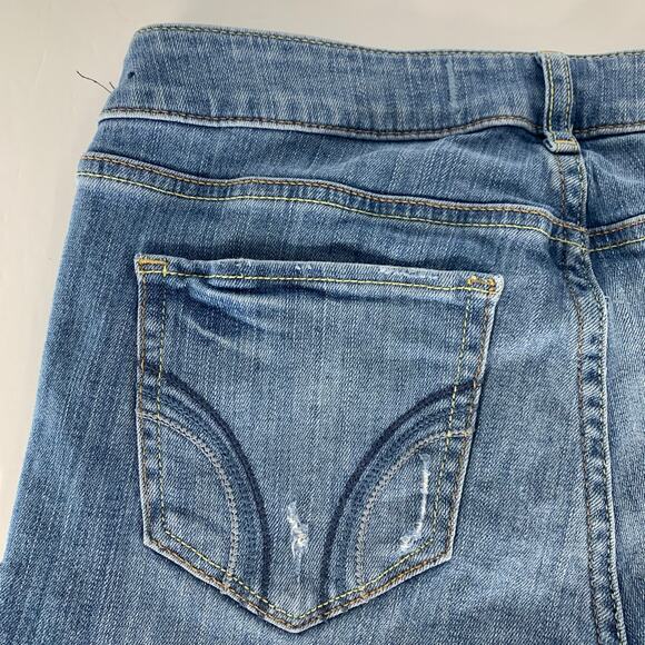 Hollister Low Rise Skinny Womens Jeans Size 7R Distressed - Picture 10 of 15